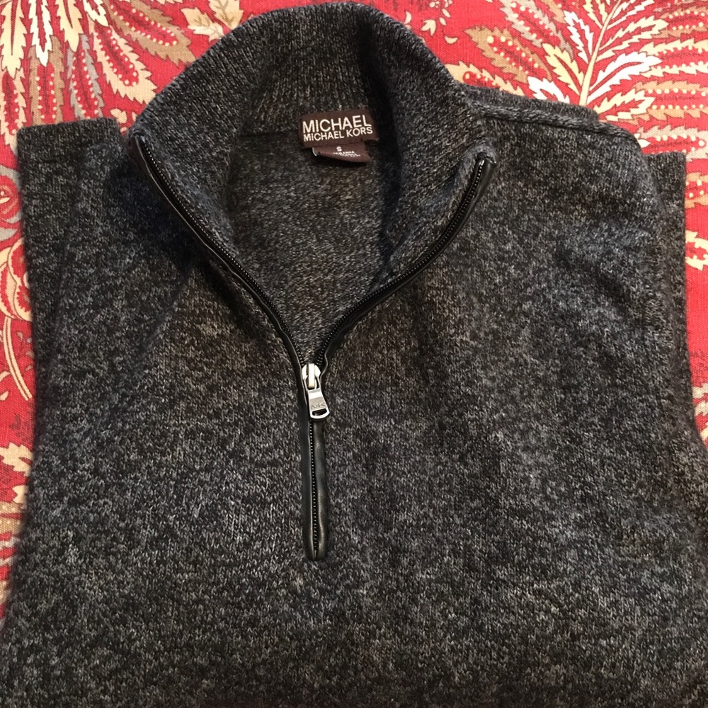 Men's Michael Kors quarter zip pullover sz S